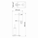 Стойка напольная WasserKraft K-1264B