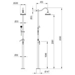 Душевая система Timo Arisa SX 500000 Chrome