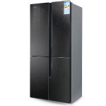 Холодильник Ginzzu NFK-500 черное стекло