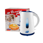 Чайник электрический Великие реки Томь-1 белый/синий