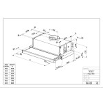 Встраиваемая вытяжка Faber Flexa HIP W A60 (110.0261.458)