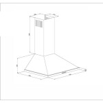 Каминная вытяжка LuxDorf 5661 LX