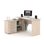 Стол компьютерный Мебель-Комплекс СКУ-15 Шимо Ясень Светлый