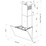 Каминная вытяжка Lex Meta 500 белый