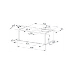 Каминная вытяжка Weissgauff Alpha 50 PB WH