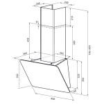 Каминная вытяжка Krona Liora 900 white S