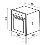 Встраиваемый электрический духовой шкаф MBS DE-611WH