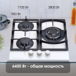 Встраиваемая газовая варочная панель Zigmund & Shtain M 26.4 W