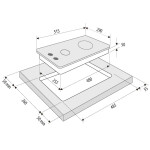 Встраиваемая газовая варочная панель Krona Calore 30 BL