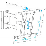 Кронштейн для телевизора Holder LCD-SU4601-B черный