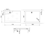 Встраиваемая электрическая варочная панель Smeg P875AO