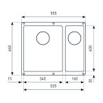 Кухонная мойка Zigmund & Shtain Integra 500.2 осенняя трава