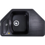 Кухонная мойка Zigmund & Shtain ECKIG 800 темная скала