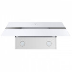 Каминная вытяжка Maunfeld Mersey 90 нержавеющая сталь/белое стекло