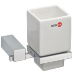 Стакан настенный квадратный Schein Rembrandt 063CS-R (керамика)