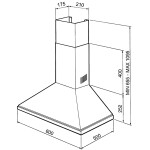 Каминная вытяжка Smeg KSED65PE