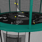 Батут Unix Line Supreme Game 14 ft green