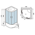 Душевая кабина WeltWasser WW500 Emmer 13555