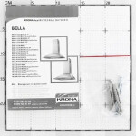 Каминная вытяжка Krona Bella 600 white push button