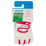 Перчатки для фитнеса Starfit SU-110 белый/розовый XS