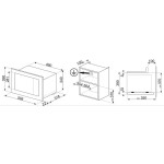 Встраиваемая микроволновая печь Smeg FMI320X2