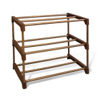 Полка для обуви Sheffilton SHT-SR6-P коричневый/орех глянец