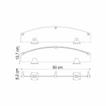 Полка стеклянная WasserKraft Wern K-2544