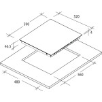 Встраиваемая электрическая варочная панель Candy CH 64 CCW
