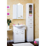 Зеркало-шкаф Бриклаер Анна 60 L белый