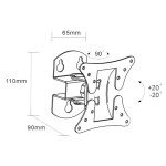 Кронштейн для телевизора Arm Media LCD-101 черный
