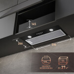 Каминная вытяжка Weissgauff Alpha 60 PB BL