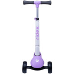 Самокат Ridex 3-х колесный Motley, 120/90 мм белый/фиолетовый