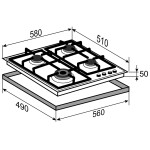 Встраиваемая газовая варочная панель Zigmund & Shtain G 16.6 X