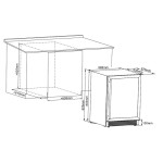 Встраиваемый винный шкаф Cellar Private CP043-2T