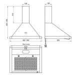 Каминная вытяжка Elikor Сатурн 60П-180-В1Л медный антик/нержавеющая сталь