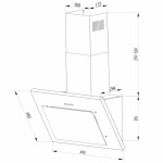 Каминная вытяжка Hebermann HBKH 50.1 B
