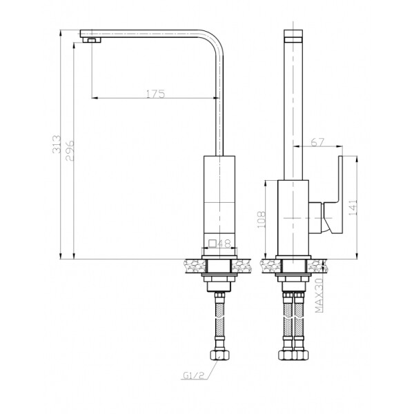 Смеситель для кухни WeltWasser WW MX Kassel 706