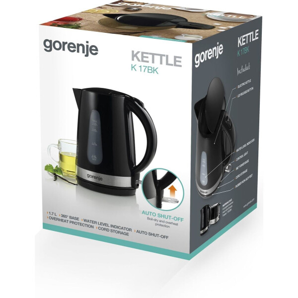 Чайник электрический Gorenje K17BK черный