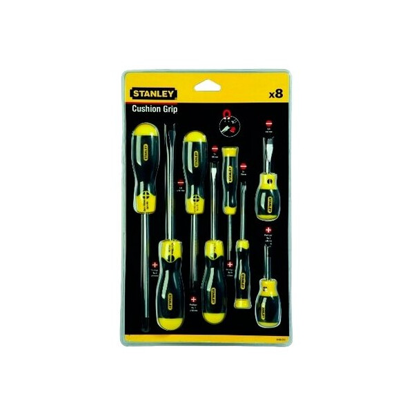 Набор отверток Stanley 8шт Cushion Grip (0-65-011)
