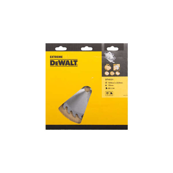 Диск пильный DeWalt 184х16мм 28зубьев (DT 4031)