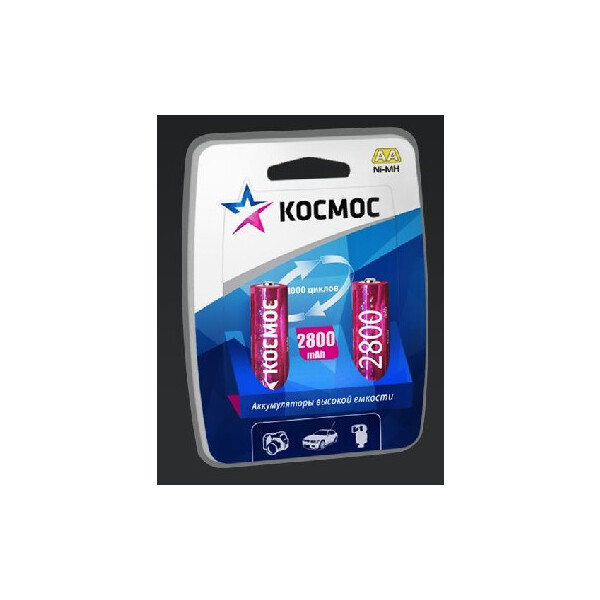 Аккумулятор Космос R6NIMH(2800MAH)_2BL_(6/24)