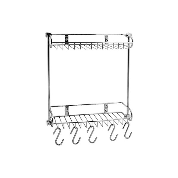 Полка металлическая прямая двойная WasserKraft K-1422