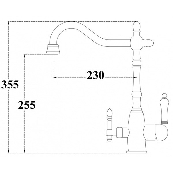 Смеситель для кухни ZorG ZR 312 YF-33 Nickel