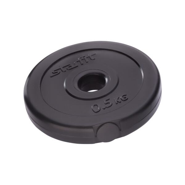 Диск пластиковый Starfit BB-203 0,5 кг d=26 мм черный