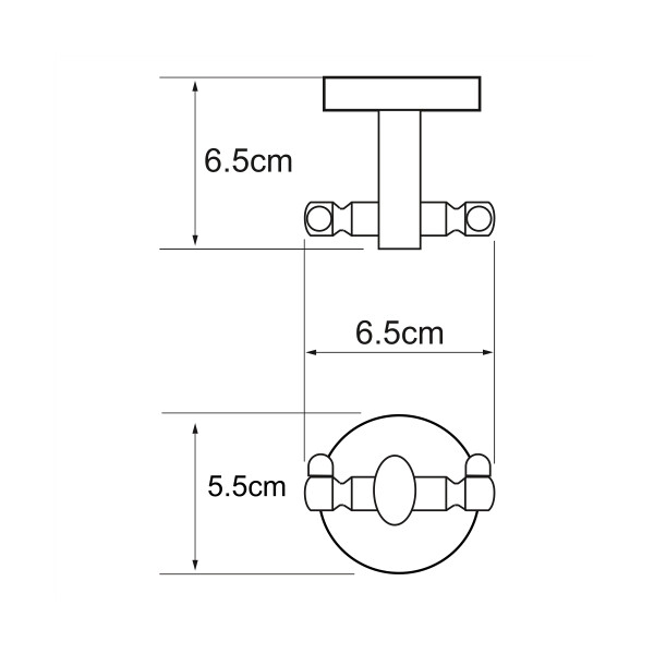 Крючок двойной WasserKraft Rhein K-6223D