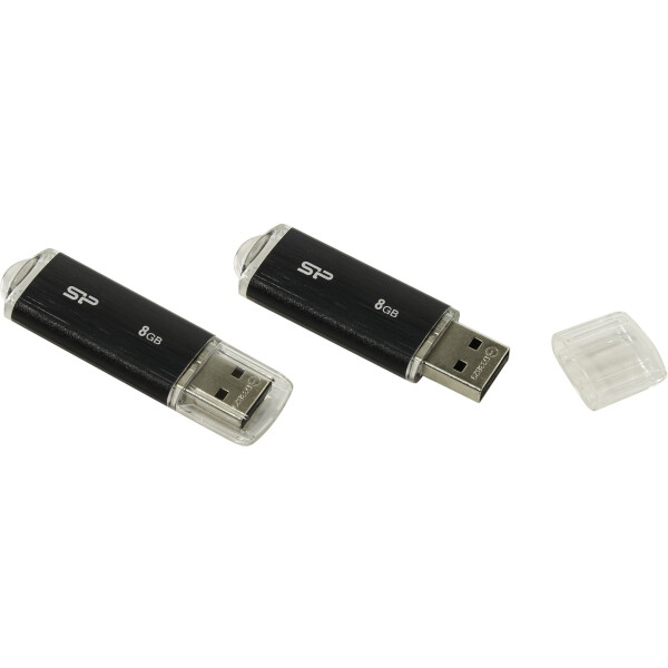 Флеш-диск Silicon Power SP008GBUF2U02V1K черный