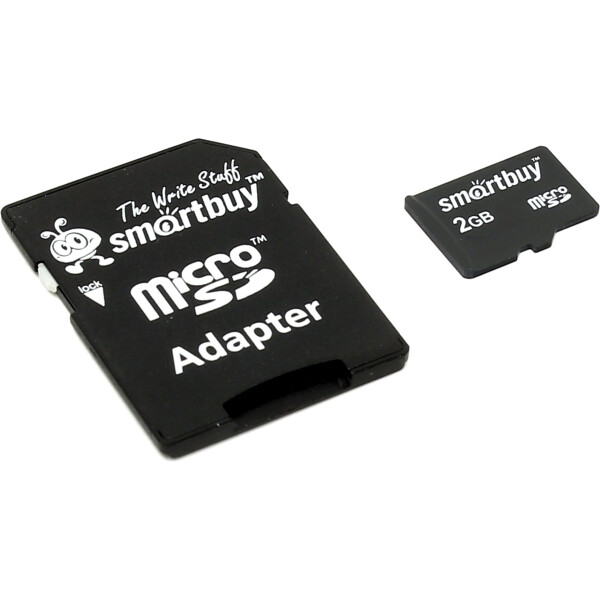 Карта памяти Smartbuy MicroSD 2GB+SD адаптер