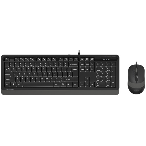 Комплект A4Tech F 1010 черный/серый