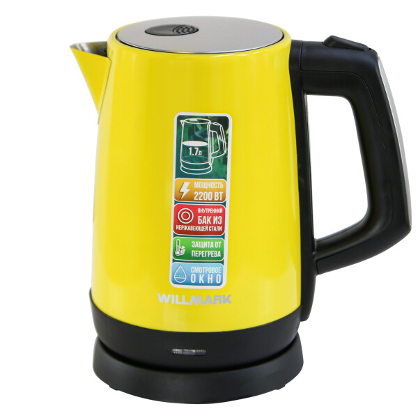 Чайник электрический Willmark WEK-1758S желтый