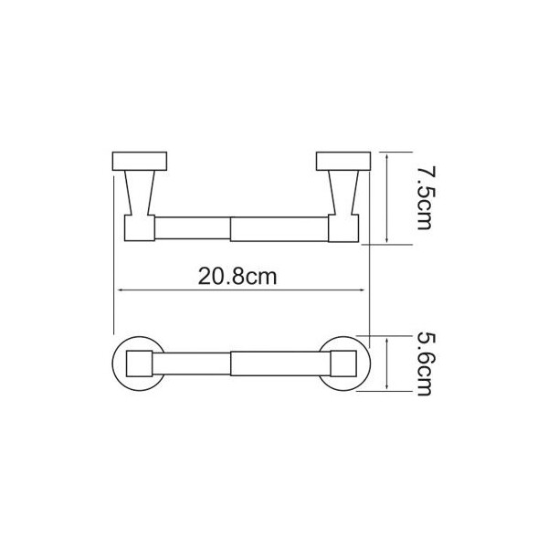 Держатель туалетной бумаги WasserKraft Isen K-4022